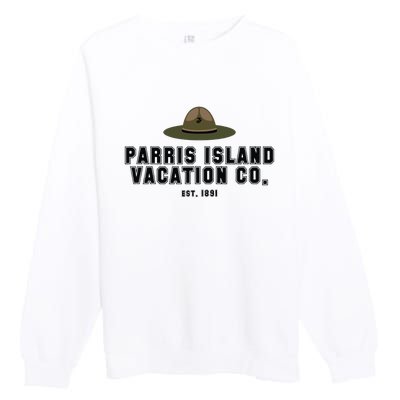 Funny Parris Island Vacation Company Design Premium Crewneck Sweatshirt