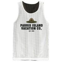 Funny Parris Island Vacation Company Design Mesh Reversible Basketball Jersey Tank