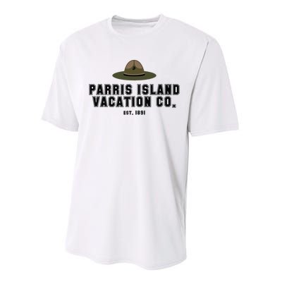 Funny Parris Island Vacation Company Design Performance Sprint T-Shirt