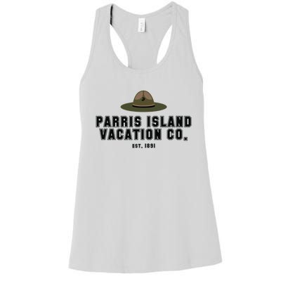 Funny Parris Island Vacation Company Design Women's Racerback Tank