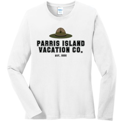 Funny Parris Island Vacation Company Design Ladies Long Sleeve Shirt