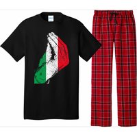 Flag Pride Italy Hand Gesture Italia Italian Pajama Set