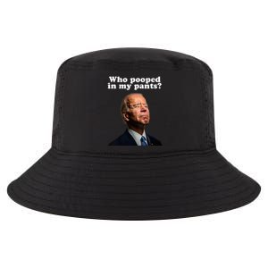 Funny Pooped In My Pants Anti Joe Biden Conservative Cool Comfort Performance Bucket Hat