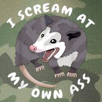 Funny Possum I Scream At My Own Trash Cat Opossum Meme Legacy Tie Dye Trucker Hat