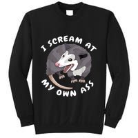 Funny Possum I Scream At My Own Trash Cat Opossum Meme Sweatshirt