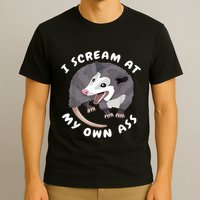 Funny Possum I Scream At My Own Trash Cat Opossum Meme T-Shirt