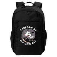 Funny Possum I Scream At My Own Trash Cat Opossum Meme Backpack