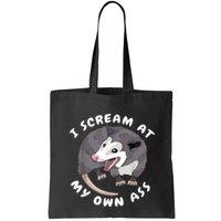 Funny Possum I Scream At My Own Trash Cat Opossum Meme Bag