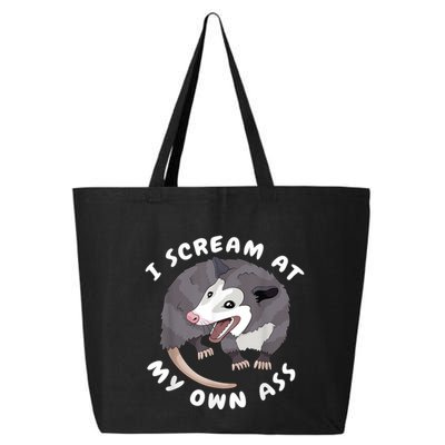 Funny Possum I Scream At My Own Trash Cat Opossum Meme 25L Jumbo Tote