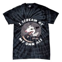 Funny Possum I Scream At My Own Trash Cat Opossum Meme Tie-Dye T-Shirt