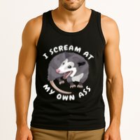 Funny Possum I Scream At My Own Trash Cat Opossum Meme Tank Top