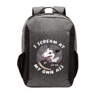 Funny Possum I Scream At My Own Trash Cat Opossum Meme Vector Backpack
