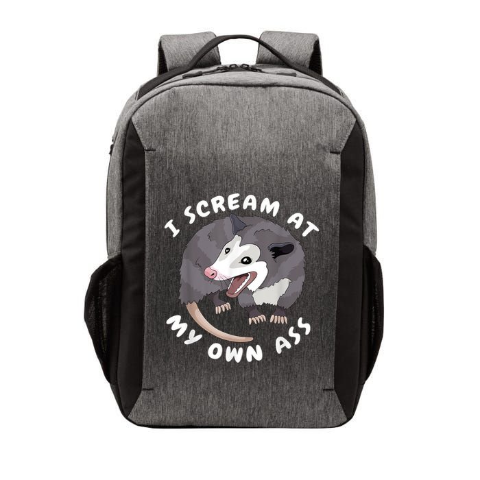 Funny Possum I Scream At My Own Trash Cat Opossum Meme Vector Backpack