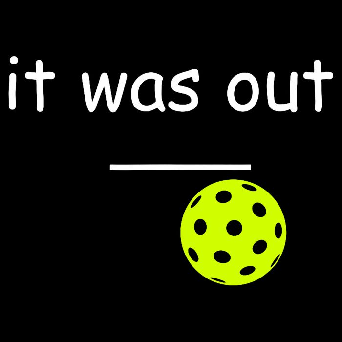 Funny Pickleball It Was Out Player Lover Friends  Drawstring Bag