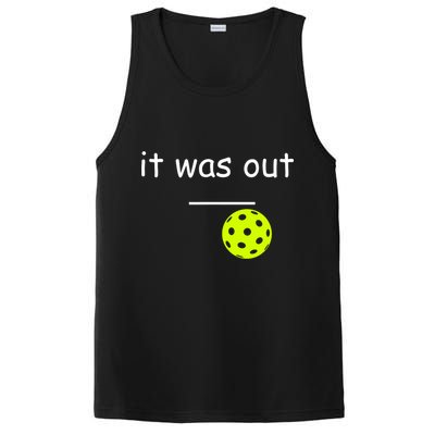 Funny Pickleball It Was Out Player Lover Friends  PosiCharge Competitor Tank