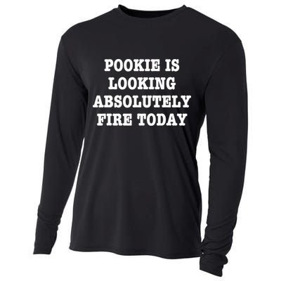 Funny Pookie Is Looking Absolutely Fire Today Cooling Performance Long Sleeve Crew