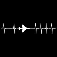 F4 Phantom Ii Ecg Heartbeat Airplane Gift Cooling Performance Crew T-Shirt