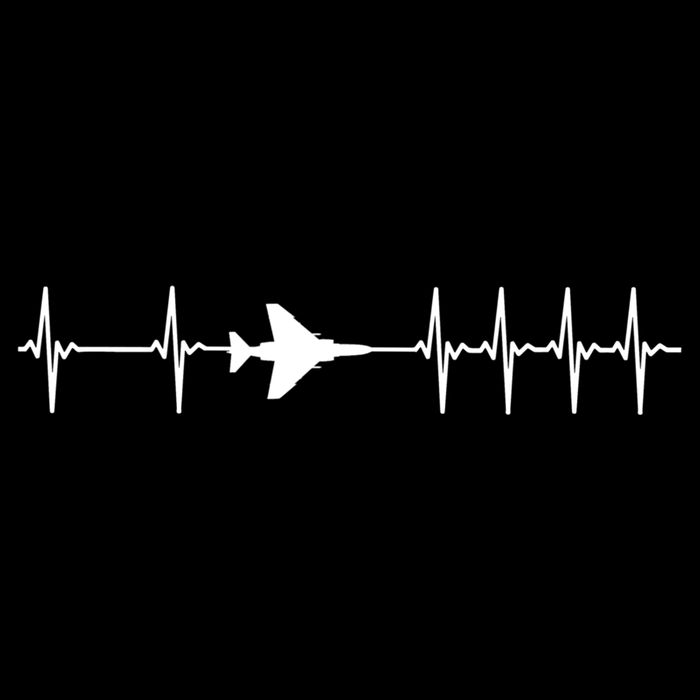 F4 Phantom Ii Ecg Heartbeat Airplane Gift Cooling Performance Crew T-Shirt