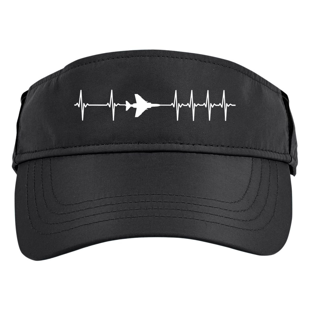 F4 Phantom Ii Ecg Heartbeat Airplane Gift Adult Drive Performance Visor