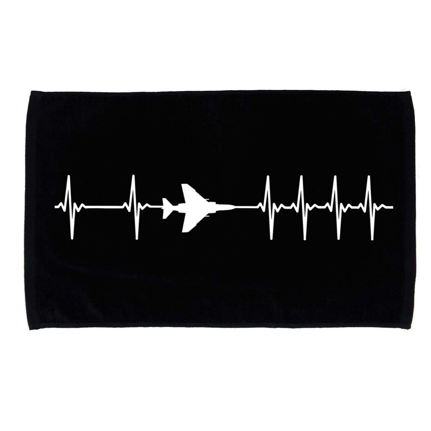 F4 Phantom Ii Ecg Heartbeat Airplane Gift Microfiber Hand Towel