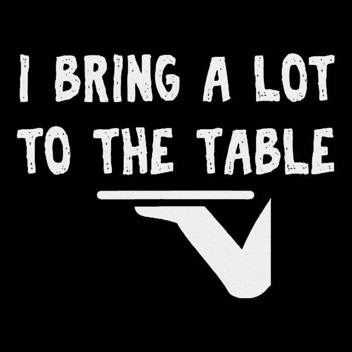 Funny Pun I Bring A Lot To The Table Funny Server 7-Panel Snapback Hat
