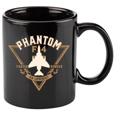 F4 Phantom II Naval Fighter Bomber Jet Interceptor Aircraft 11oz C Handle Ceramic Mug