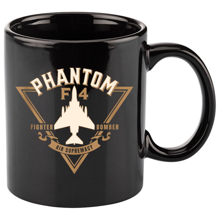 F4 Phantom II Naval Fighter Bomber Jet Interceptor Aircraft 11oz C Handle Ceramic Mug