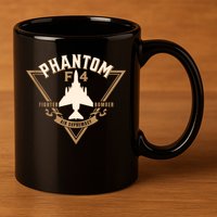F4 Phantom II Naval Fighter Bomber Jet Interceptor Aircraft 11oz C Handle Ceramic Mug