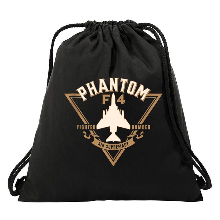 F4 Phantom II Naval Fighter Bomber Jet Interceptor Aircraft Drawstring Bag