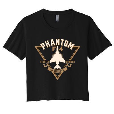 F4 Phantom II Naval Fighter Bomber Jet Interceptor Aircraft Crop Top