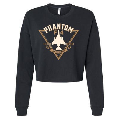 F4 Phantom II Naval Fighter Bomber Jet Interceptor Aircraft Cropped Pullover Crew