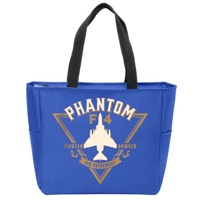F4 Phantom II Naval Fighter Bomber Jet Interceptor Aircraft Zip Tote Bag