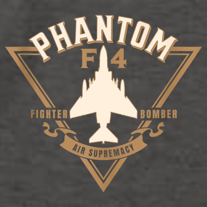 F4 Phantom II Naval Fighter Bomber Jet Interceptor Aircraft Vector Backpack