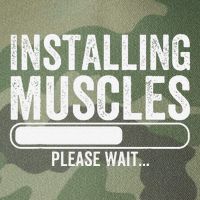 Funny Panda Installing Muscles Please Wait Gym Fitness Legacy Tie Dye Trucker Hat