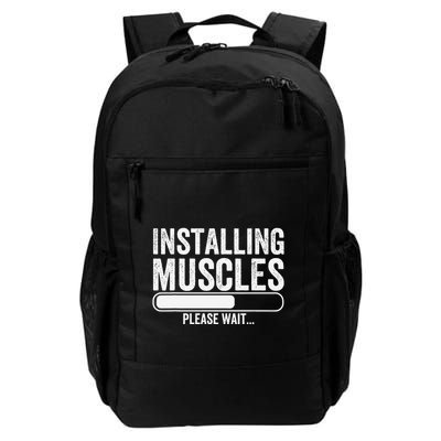 Funny Panda Installing Muscles Please Wait Gym Fitness Backpack