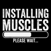 Funny Panda Installing Muscles Please Wait Gym Fitness Sustainable Bucket Hat