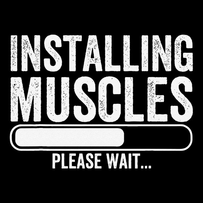 Funny Panda Installing Muscles Please Wait Gym Fitness Sustainable Bucket Hat