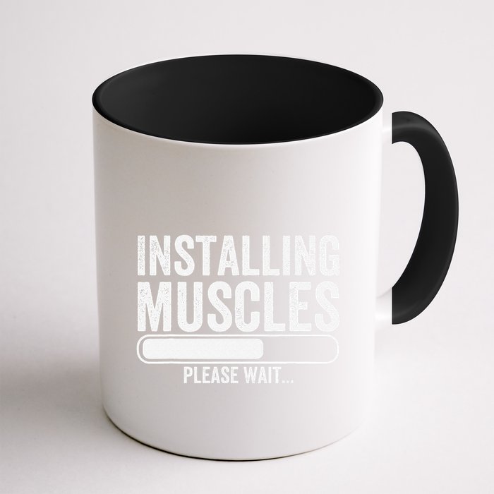 Funny Panda Installing Muscles Please Wait Gym Fitness Mug