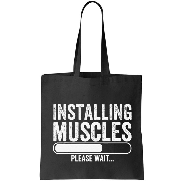 Funny Panda Installing Muscles Please Wait Gym Fitness Bag