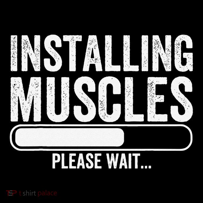 Funny Panda Installing Muscles Please Wait Gym Fitness Poster