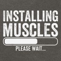 Funny Panda Installing Muscles Please Wait Gym Fitness Cotton Canvas Backpack