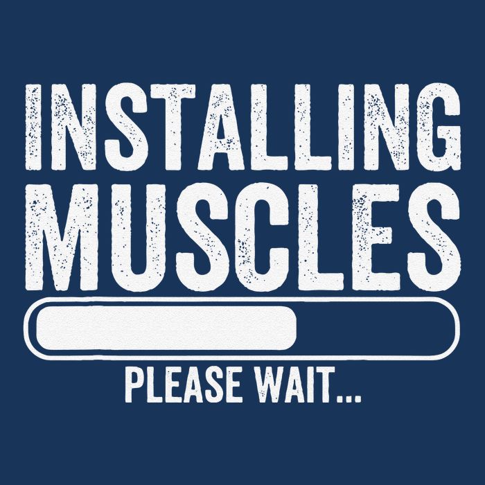 Funny Panda Installing Muscles Please Wait Gym Fitness Infant Baby Jersey Bodysuit
