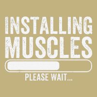 Funny Panda Installing Muscles Please Wait Gym Fitness T-Shirt