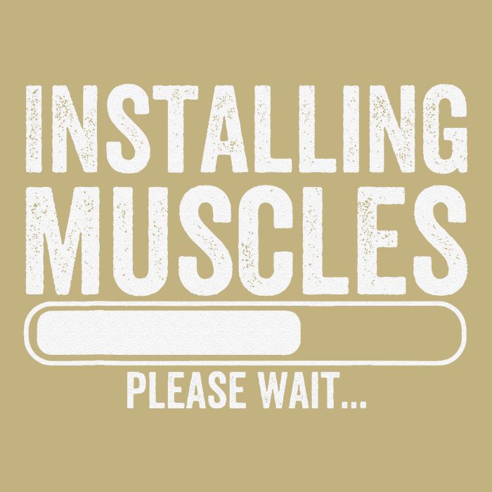 Funny Panda Installing Muscles Please Wait Gym Fitness T-Shirt