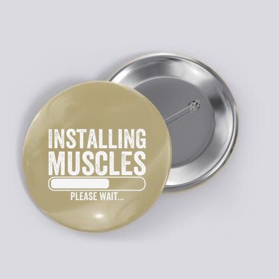 Funny Panda Installing Muscles Please Wait Gym Fitness Button