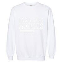 Funny Panda Installing Muscles Please Wait Gym Fitness Garment-Dyed Sweatshirt