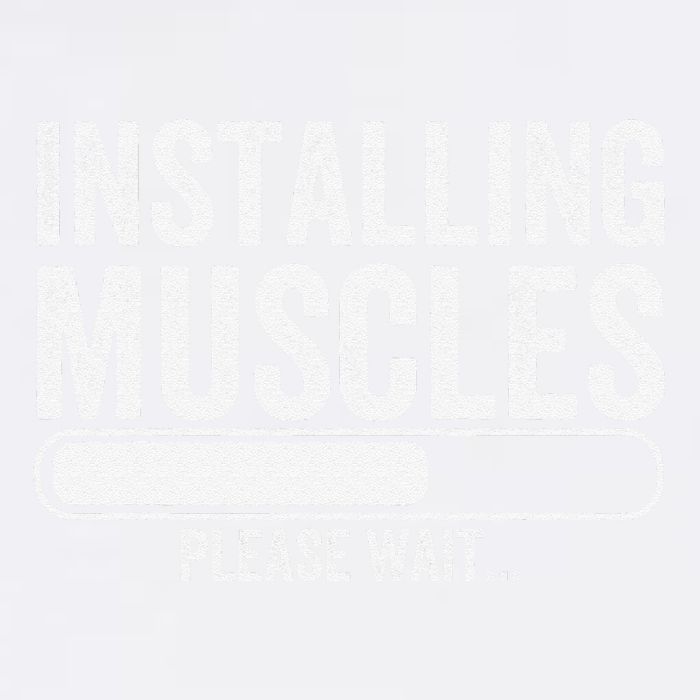 Funny Panda Installing Muscles Please Wait Gym Fitness Garment-Dyed Sweatshirt