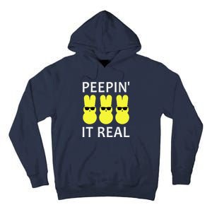 Funny Peepin It Real Happy Easter Bunny Tall Hoodie