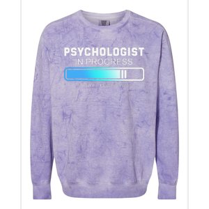 Future Psychologist In Progress Psychology Graduation Colorblast Crewneck Sweatshirt