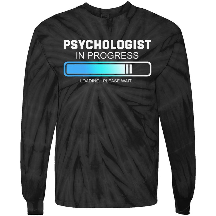 Future Psychologist In Progress Psychology Graduation Tie-Dye Long Sleeve Shirt